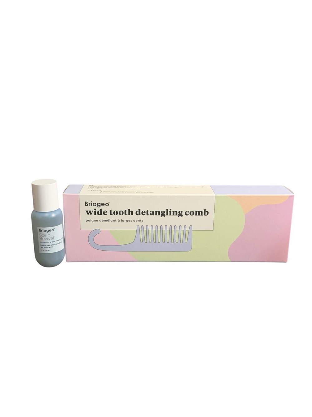Briogeo Wide Tooth Detangling Comb & Scalp Revival Rosemary Pre-Wash Oil
